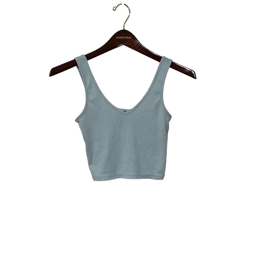 Shein, Blue Ribbed Tank, Size XS - 1382Y